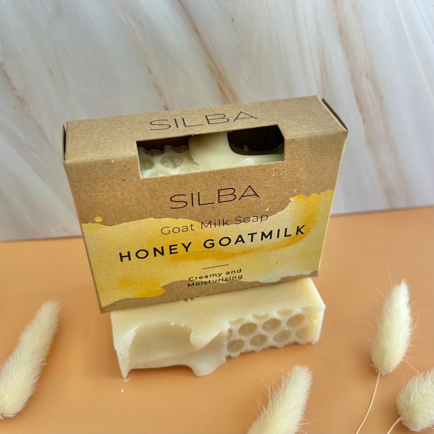 Honey Goatmilk Soap top view