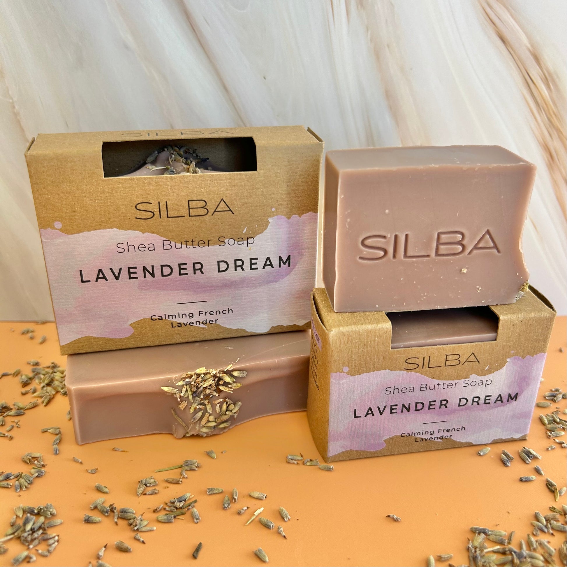Lavender Dream Soap half bar and full bar