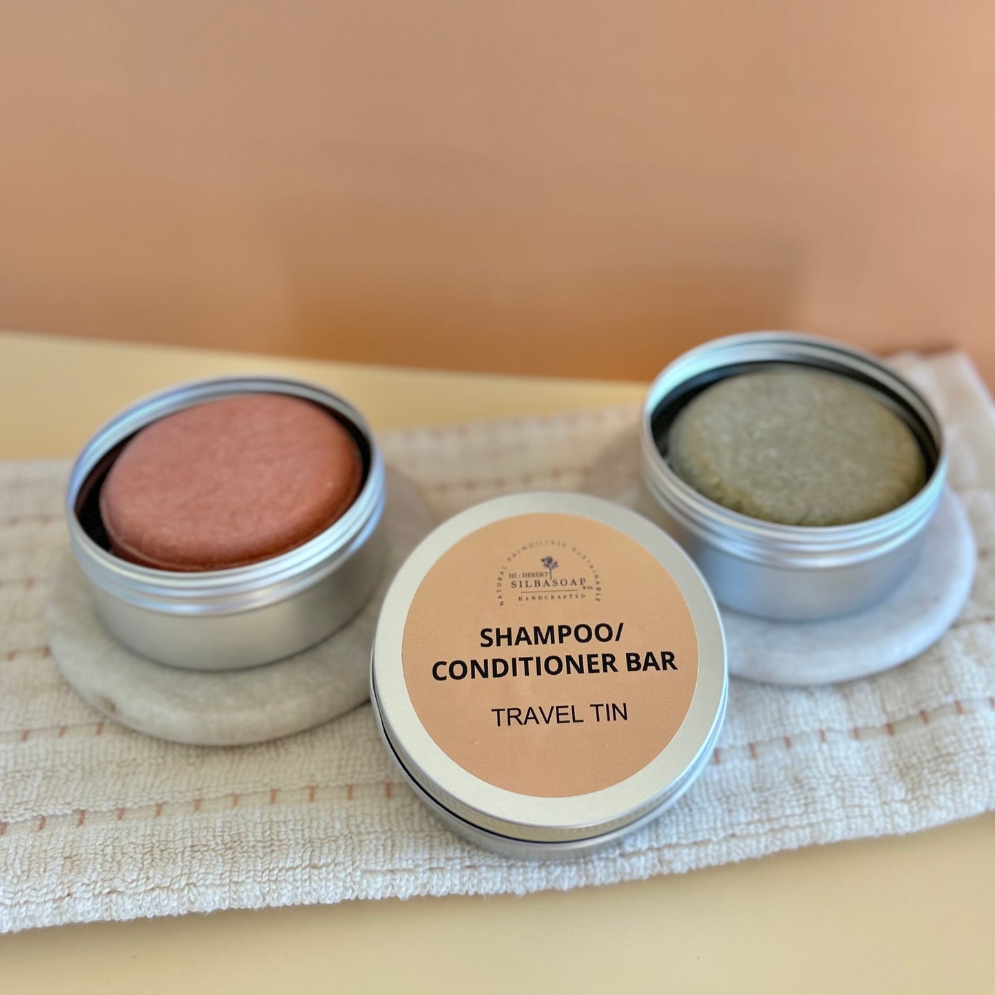 Shampoo & Conditioner Bar Travel Tin