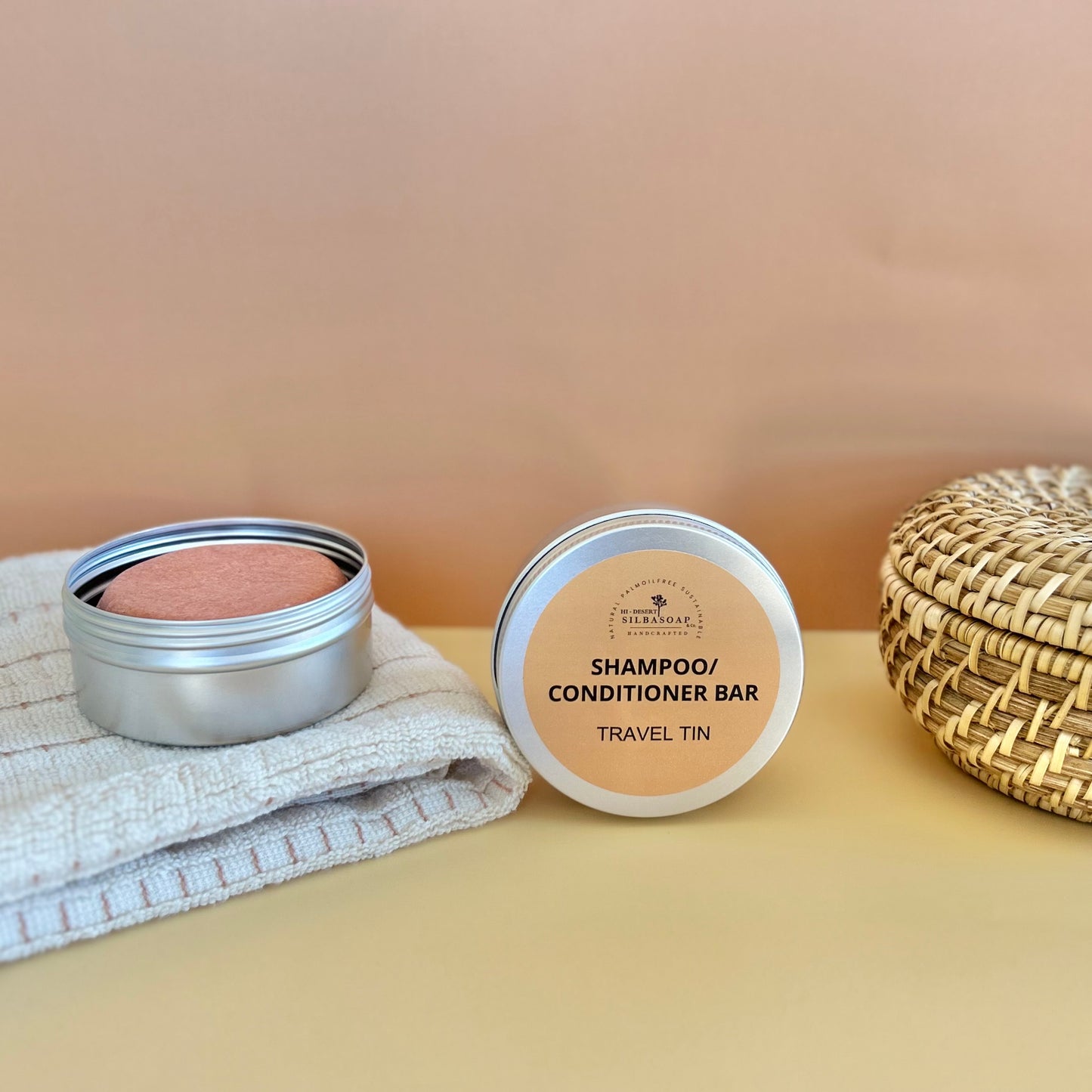 Shampoo & Conditioner Bar Travel Tin
