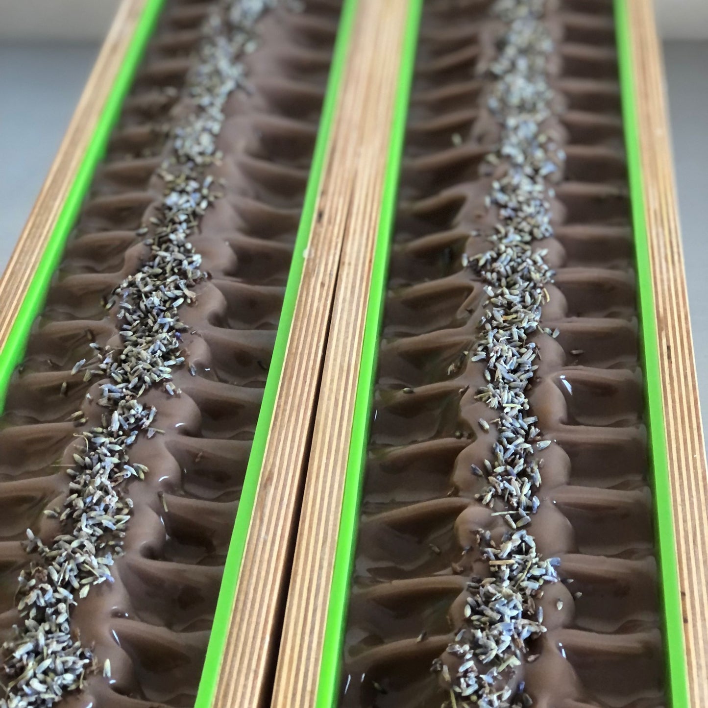 Lavender Dream fresh poured into mold