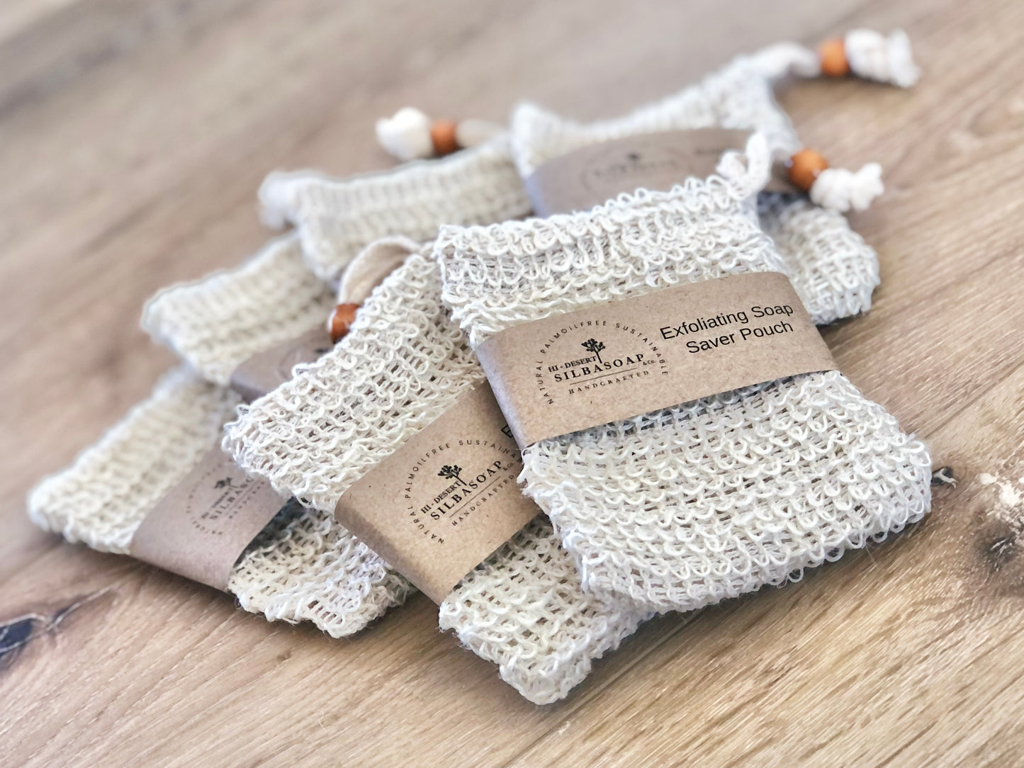 Soap Saver Pouches displayed
