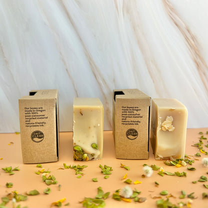 Desert Creosote Soap with packaging information displayed