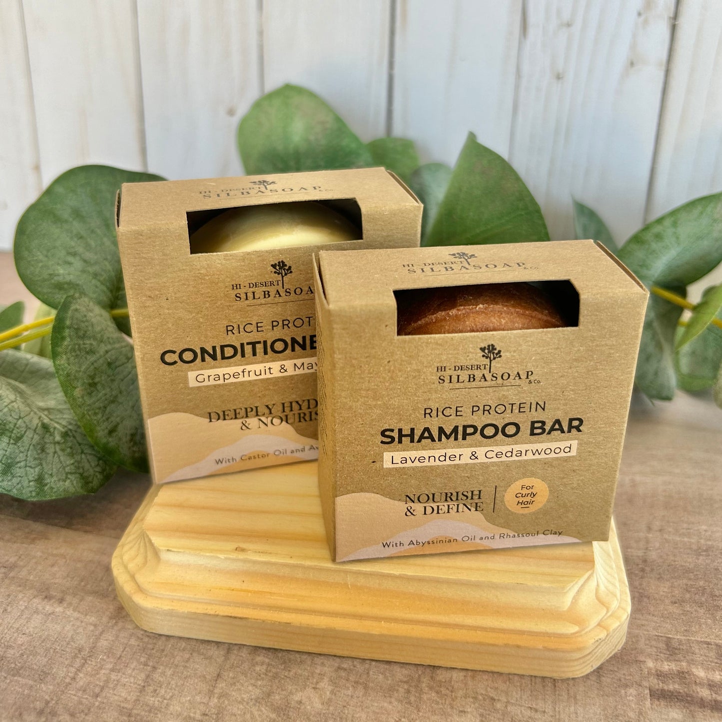 Nourish & Define Shampoo & Conditioner  Bar displayed