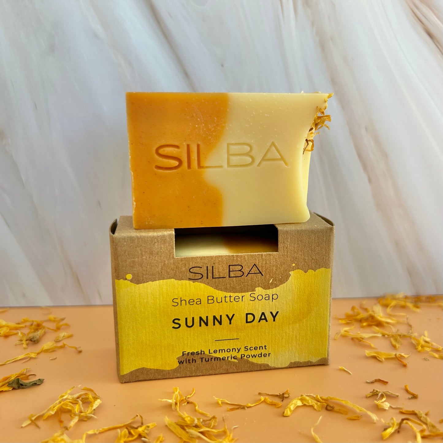 Sunny Day Soap half bar stacked