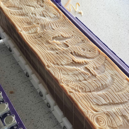 Mountain Man on the soap cutter